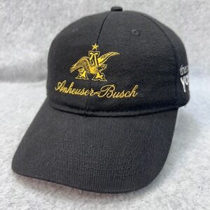 Anheuser Busch Logo Mens Black Apollo Baseball Hat Power of Youxus OSFA